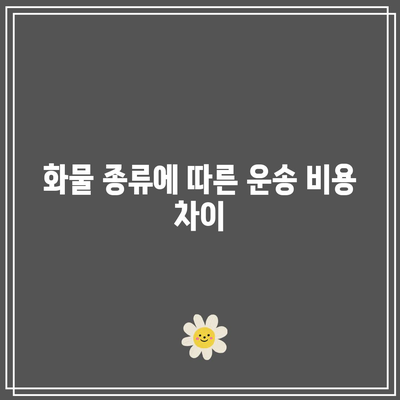 서울특별시 영등포구에서 일본으로 화물 운송 비용 정보