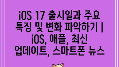 iOS 17 출시일과 주요 특징 및 변화 파악하기 | iOS, 애플, 최신 업데이트, 스마트폰 뉴스