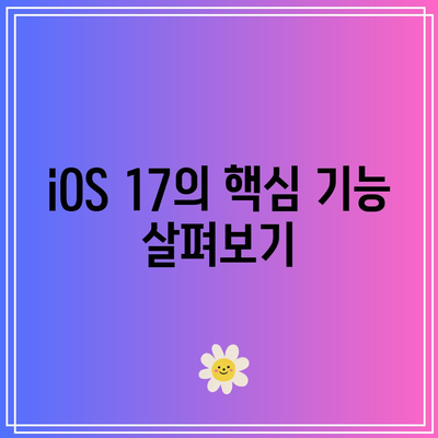 iOS 17에 올 것이라는 주요 업데이트들| 필수 기능 및 변화 분석 | iOS, 업데이트, 새로운 기능