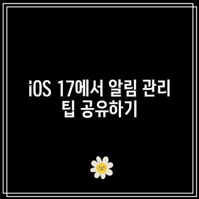 iOS 17 알림 개선 방법| 그룹화, 필터링 및 포커스 모드 활용하기 | iOS, 알림 설정, 사용자 경험"