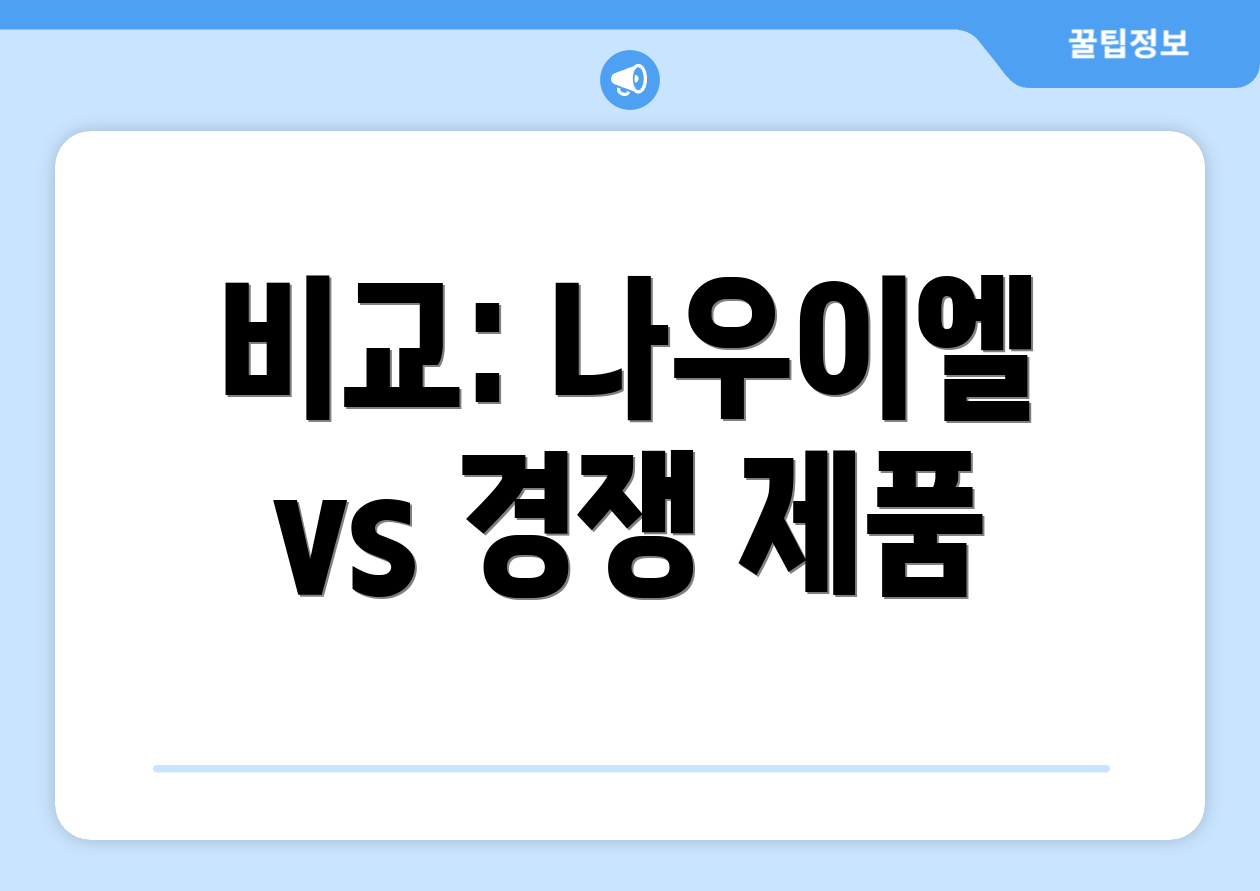 비교: 나우이엘 vs 경쟁 제품