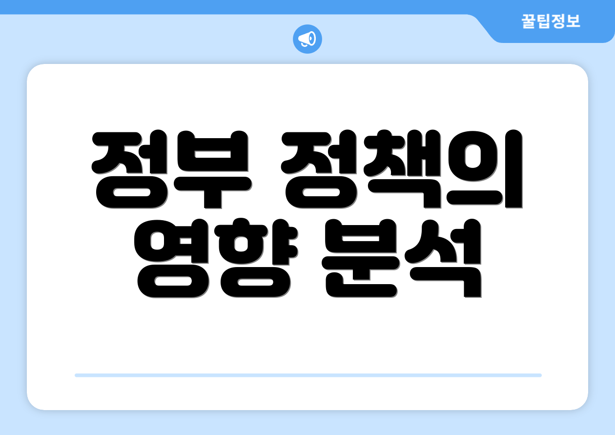 정부 정책의 영향 분석