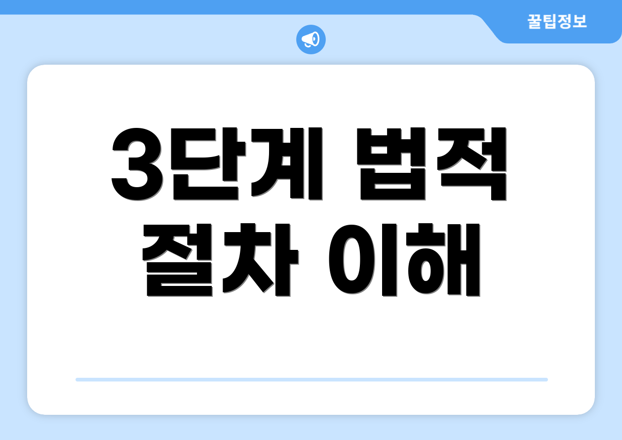 3단계 법적 절차 이해