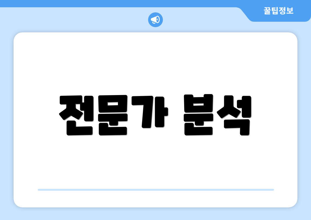 전문가 분석