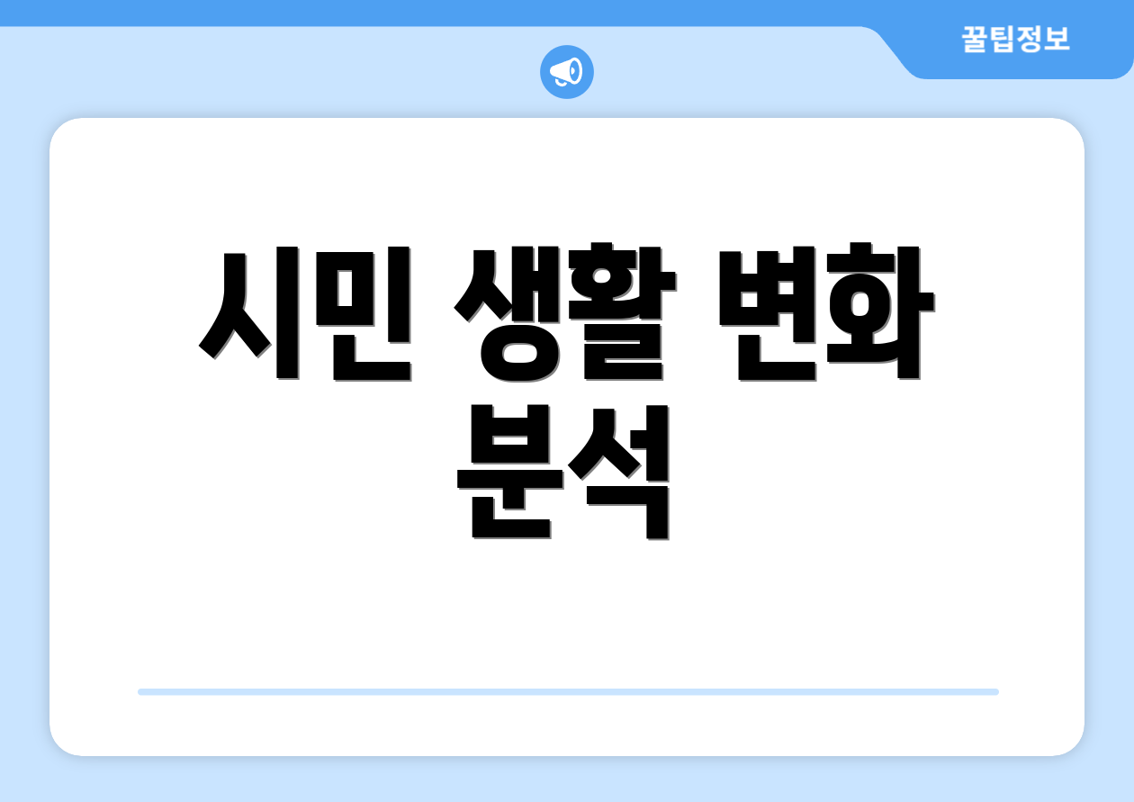 시민 생활 변화 분석