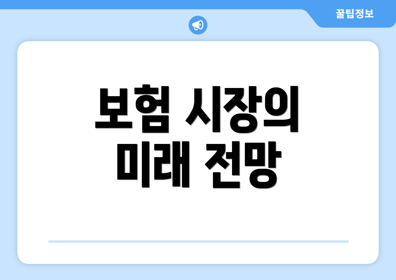 보험 시장의 미래 전망