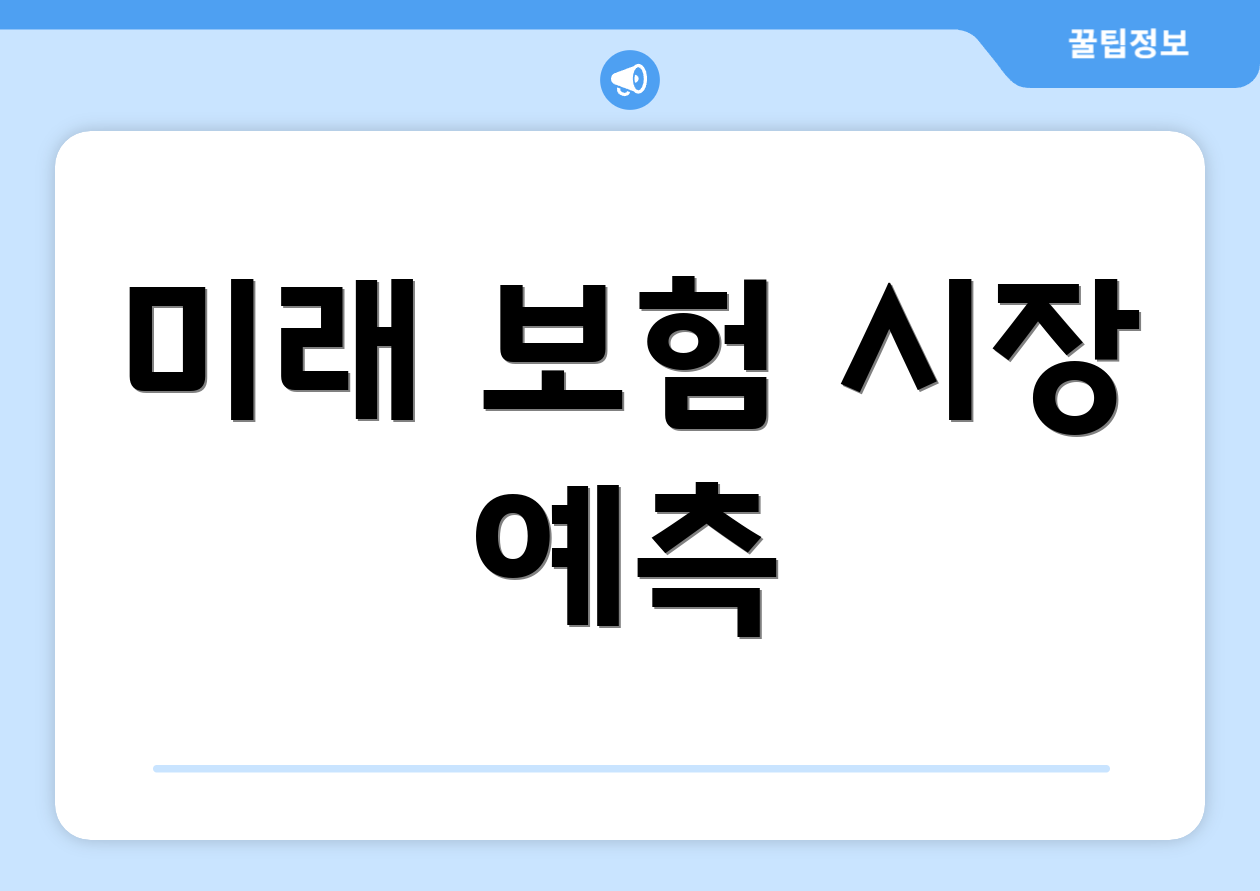 미래 보험 시장 예측