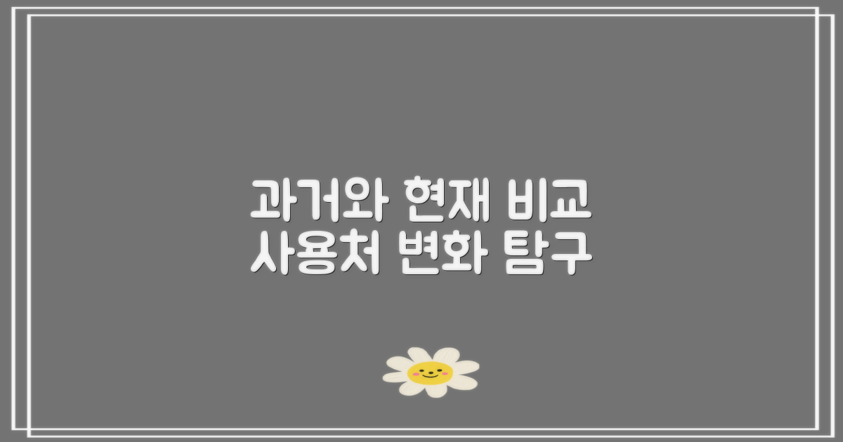 과거 vs 현재 사용처