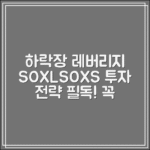 SOXL·SOXS 투자자 필독｜하락장 레버리지 대응 전략