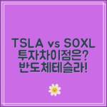 TSLL 주가와 SOXL 비교｜테슬라·반도체 ETF 투자의 차이점