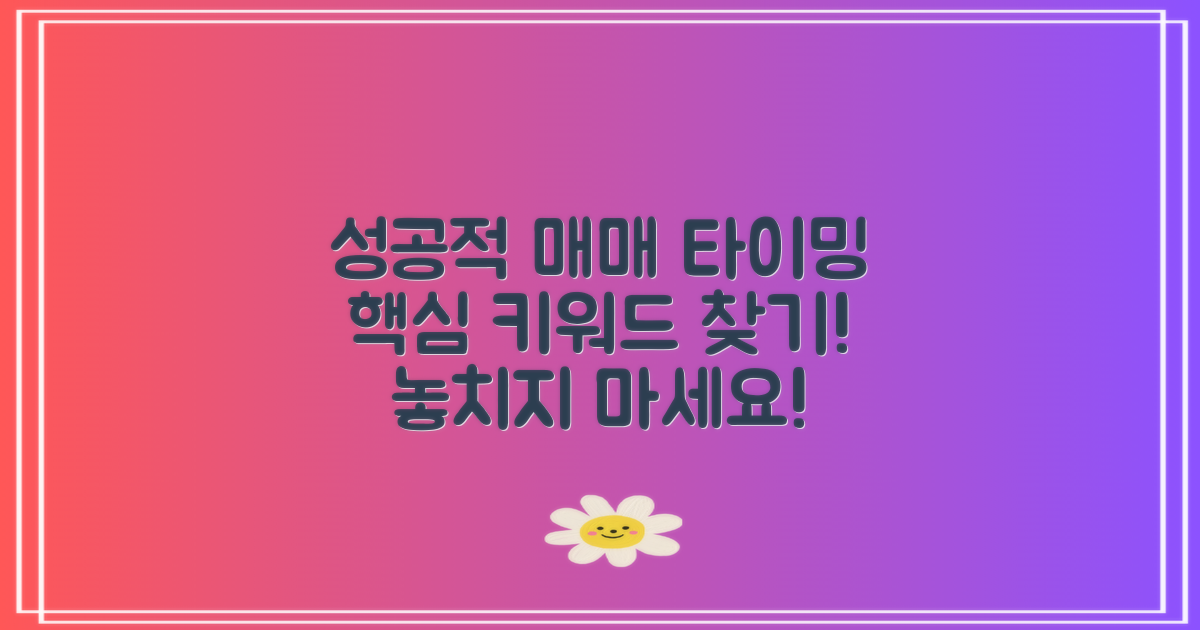 성공적인 매매 시점 찾기