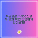 부담경감 크레딧 신청 후 결과 확인하는 방법