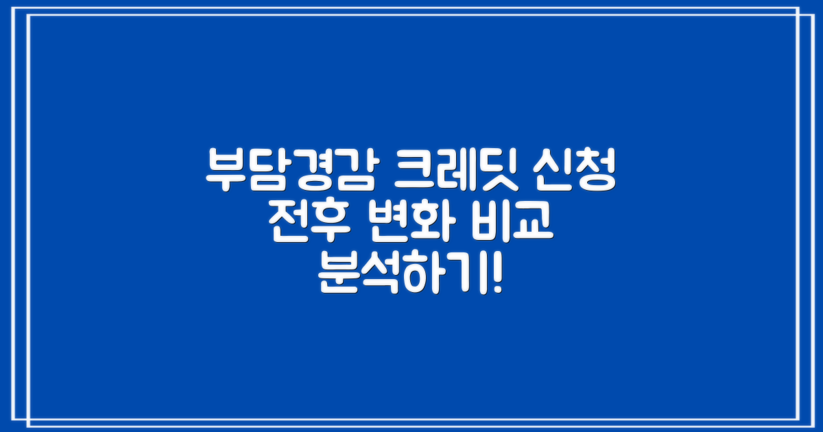 부담경감 크레딧 신청 전후 변화 비교
