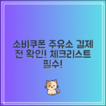 소비쿠폰 주유소 사용하려면?｜결제 전 꼭 체크할 사항