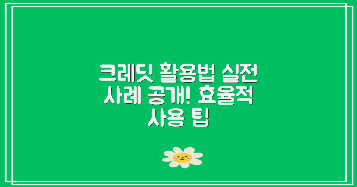크레딧 활용 사례 소개
