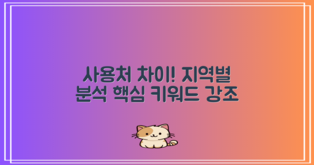 지역별 사용처 차이