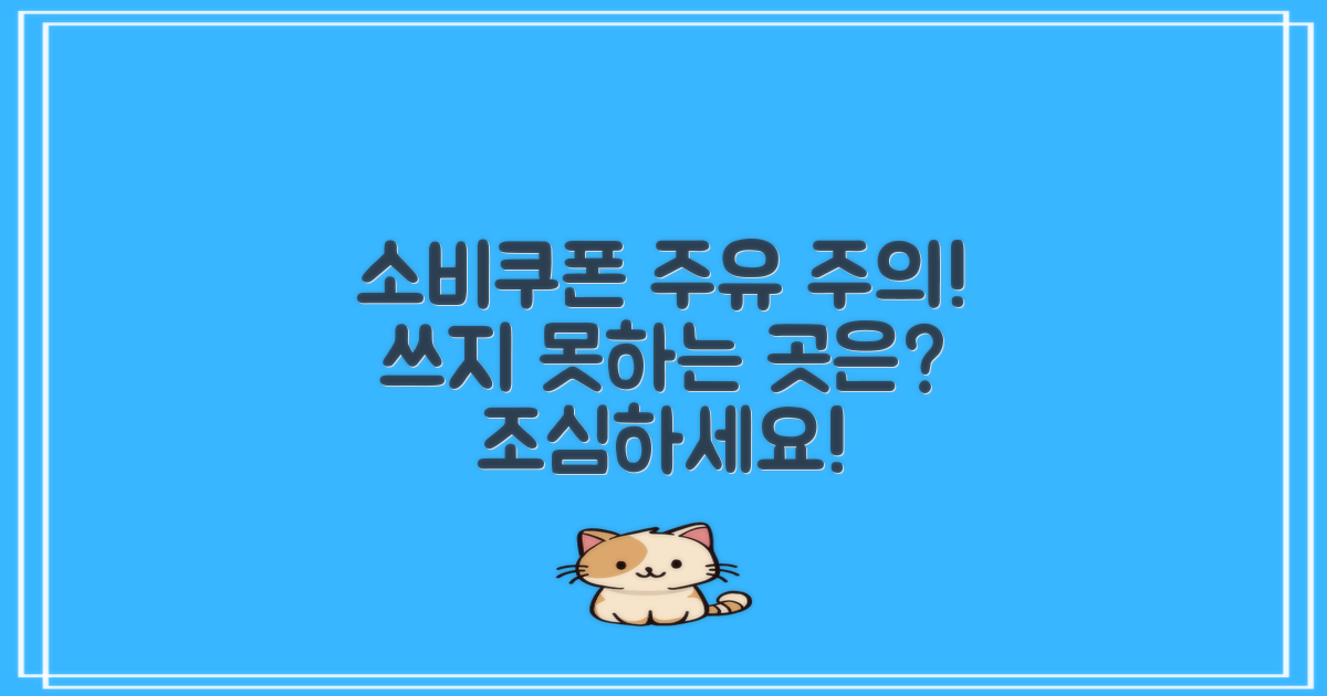 소비쿠폰으로 주유 안 되는 곳이런 경우 조심하세요